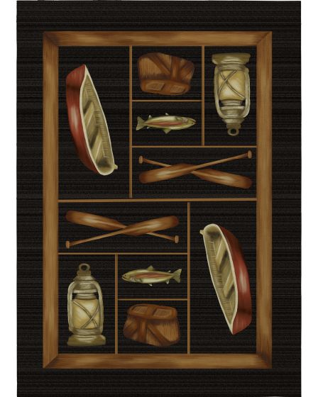 Excursion EX4 Black Area Rug