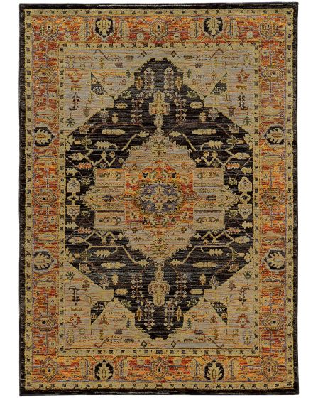 Andorra 7138b Gold/Grey 10'0"x13'2" Area Rug