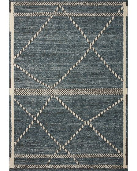 Fabian FAB-01 Denim/Charcoal Area Rug