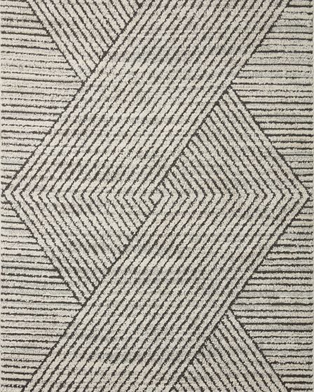 Fabian FAB-06 Charcoal/Ivory Area Rug