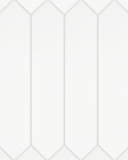 Fence Bianco Glossy Ceramic Tile