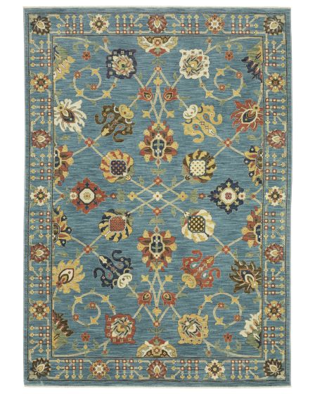 Francesca fr01e Blue/Multi Area Rug