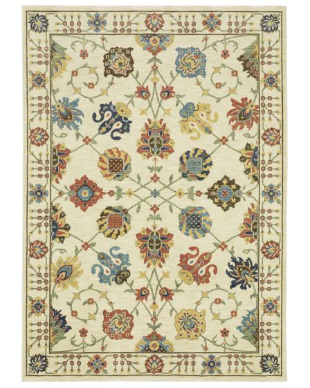 Francesca fr01g Ivory/Multi Area Rug