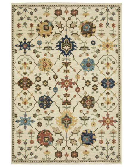 Francesca fr02m Ivory/Multi Area Rug