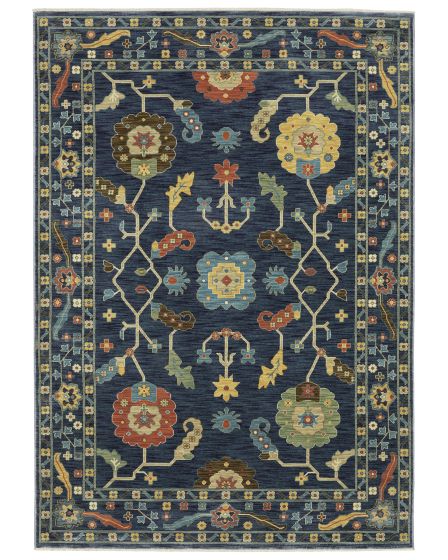 Francesca fr03f Blue/Multi Area Rug