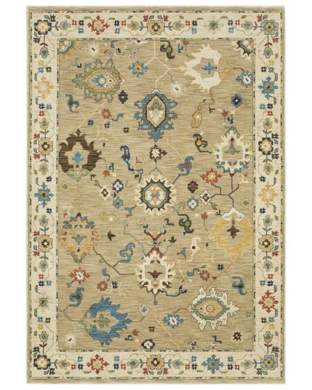 Francesca fr04e Beige/Multi Area Rug