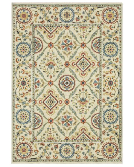 Francesca fr07a Ivory/Multi Area Rug