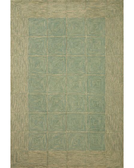 Francis FRA-02 Green/Natural Area Rug
