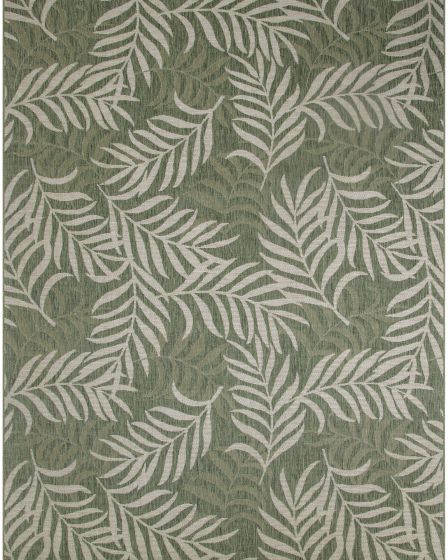 Garden Oasis GOA01 Green Ivory Area Rug
