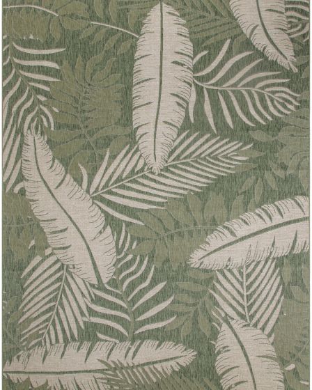 Garden Oasis GOA02 Green Ivory Area Rug