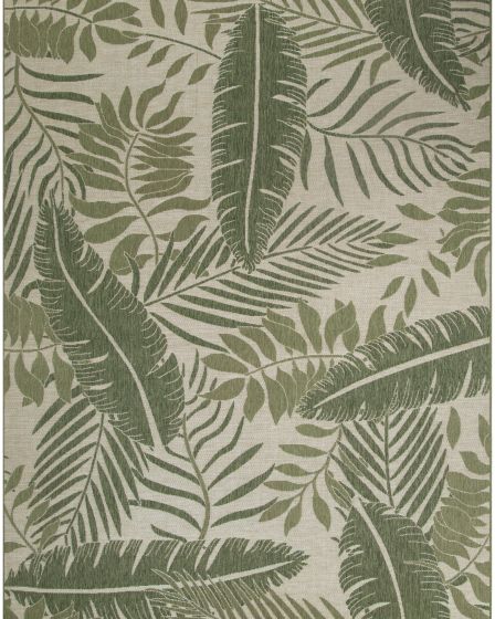 Garden Oasis GOA02 Ivory Green Area Rug