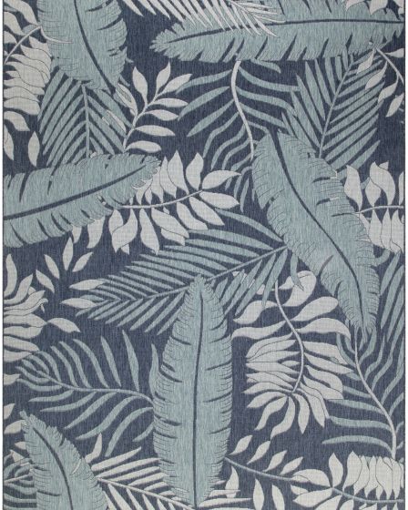 Garden Oasis GOA02 Navy Area Rug