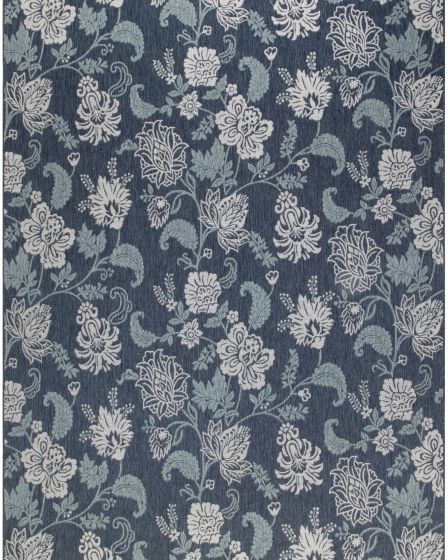 Garden Oasis GOA03 Navy Area Rug