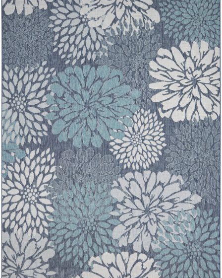 Garden Oasis GOA06 Navy Area Rug