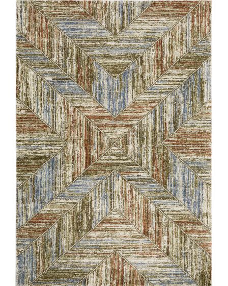 Gemma GEM04 Blue 5'3"x7' Area Rug