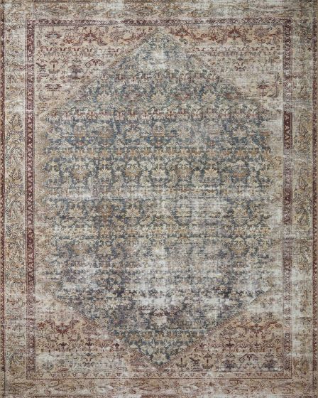 Georgie GER-04 Teal/Antique Area Rug