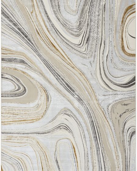 Glitz GLZ21 Grey Gold Area Rug
