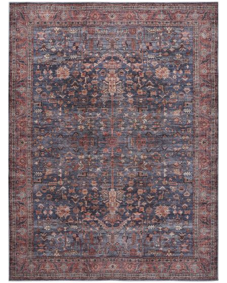 Grand Washables GRW02 Navy Brick Area Rug