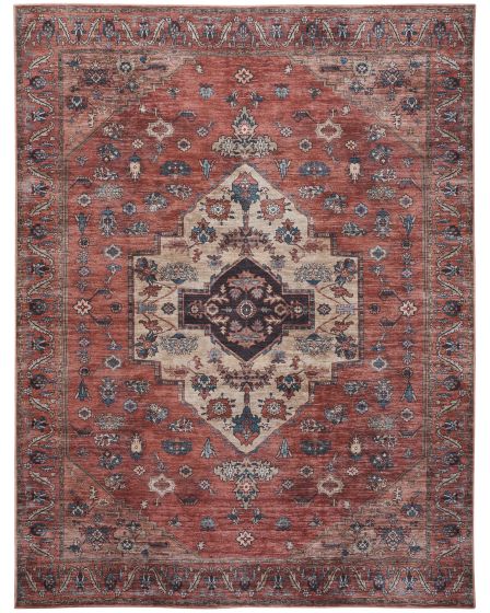 Grand Washables GRW03 Rust Multicolor Area Rug