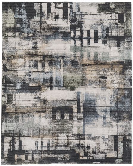Greenwich 39U3F Black/Multi Area Rug