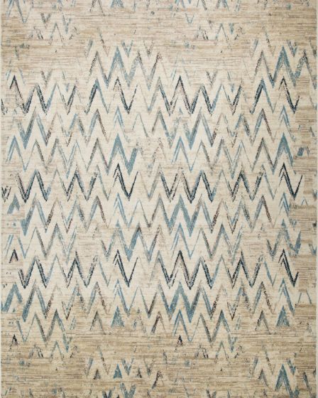 Heritage 9364 Ivory/Blue Chevron Area Rug