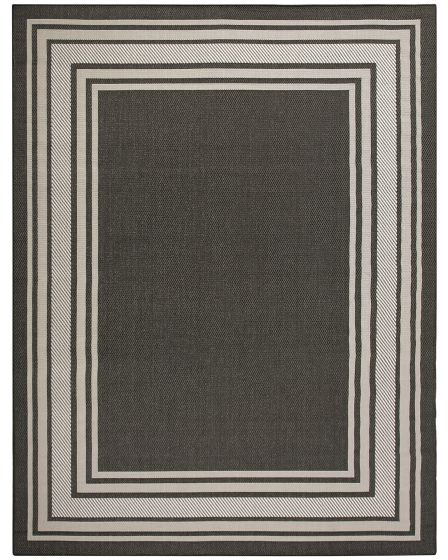 Horizon Indoor/Outdoor HOZ03 Black 10'x14' Area Rug