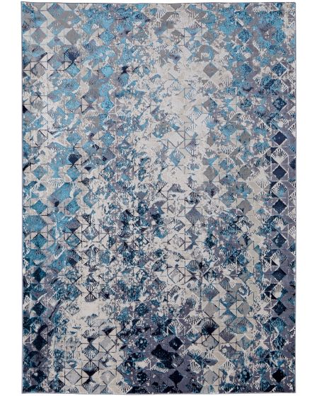 Indio 39H0F Blue/Ivory/Gray Area Rug