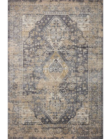Indra INA-03 Charcoal/Natural Area Rug