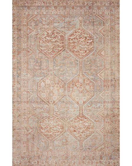 Jules Jul-04 Tangerine/Mist Area Rug