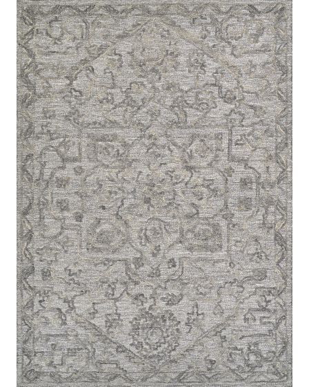 Juliet Rosaline Fog Grey 10'x14' Area Rug
