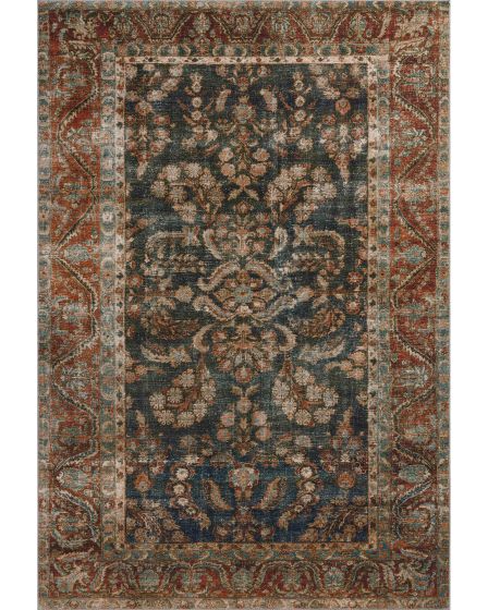 Jules JUL-10 Ocean/Spice Area Rug