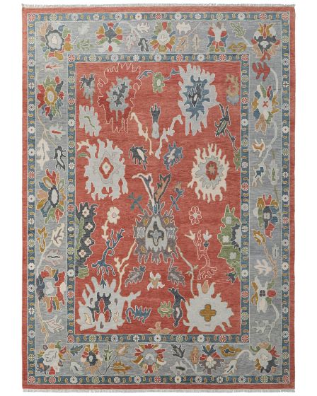 Karina 69G4F Red/Gray/Ivory Area Rug