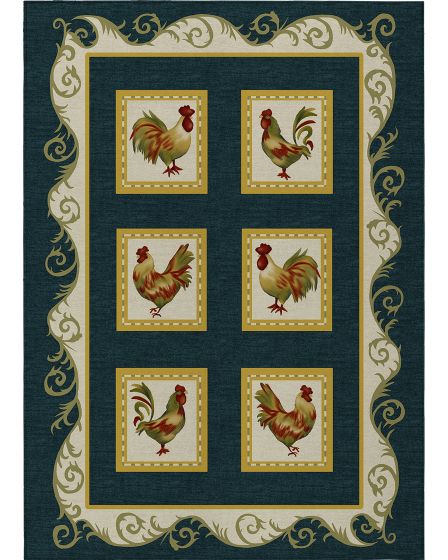 Kendall KE4 Black Area Rug