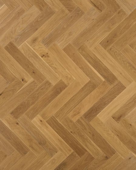 The Gault Estate Herringbone Norwich Honey Oak Hardwood