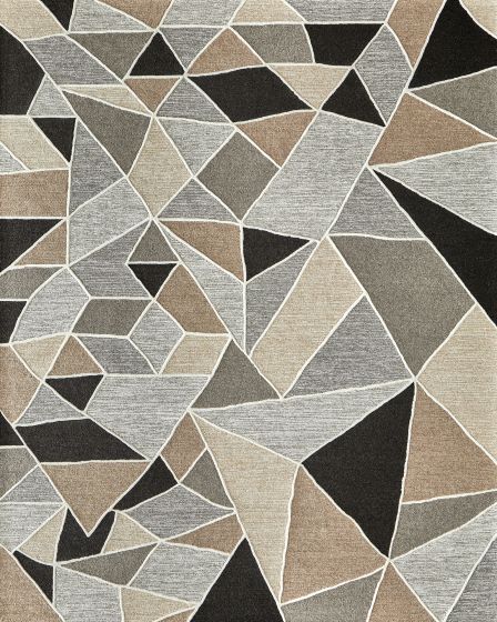 Kimball 8A33F Gray/Black/Brown 10'x14' Area Rug
