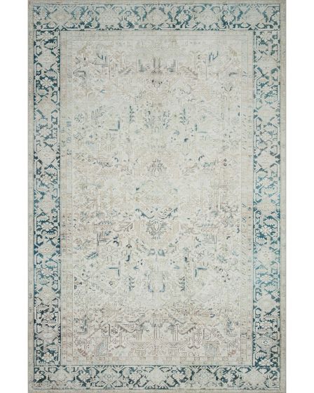 Lenna LEA-06 Natural/Denim Area Rug