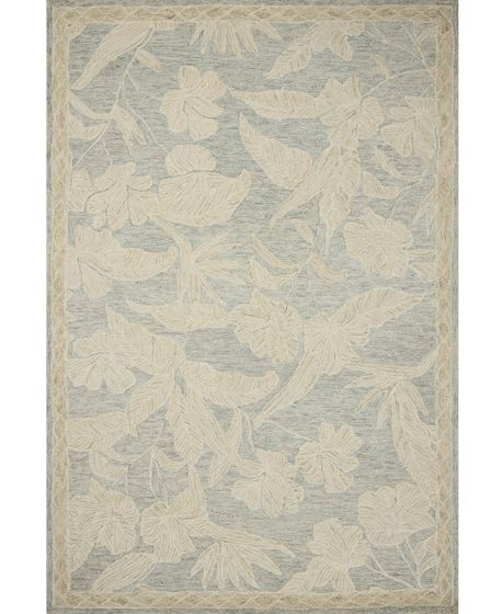 Lenore LNO-01 Blue/Natural 2'3"x3'9" Area Rug