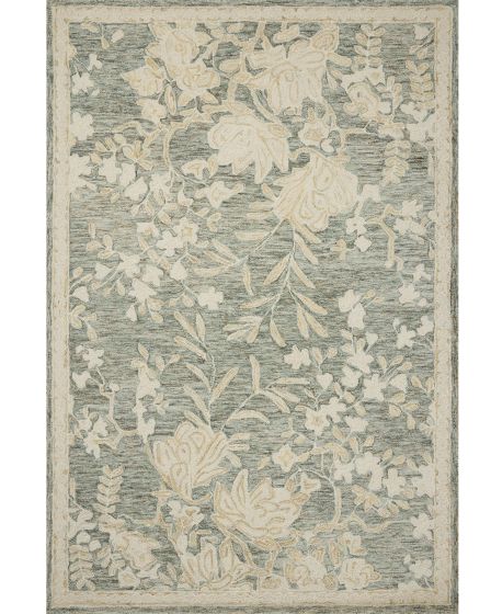 Lenore LNO-02 Lagoon/Wheat 2'3"x3'9" Area Rug