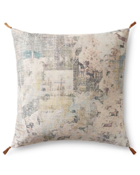 LFP0017 Beige/Multi 36" Pillow