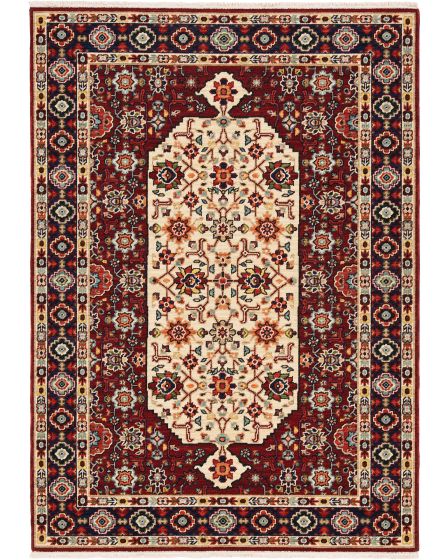 Lilihan 1802w Red/Ivory Area Rug