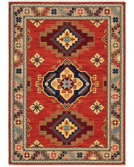 Lilihan 5504p Red/Multi Area Rug