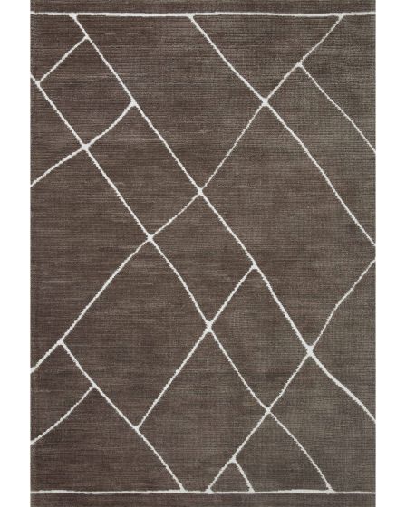 Logan LOG-01 Mocha/White Area Rug