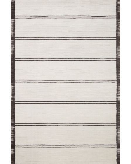 Logan LOG-02 White/Mocha Area Rug