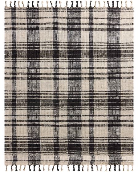 Louie LOE-04 Ivory/Black Area Rug
