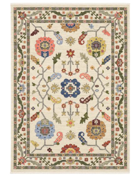 Lucca 5506w Ivory/Multi Area Rug