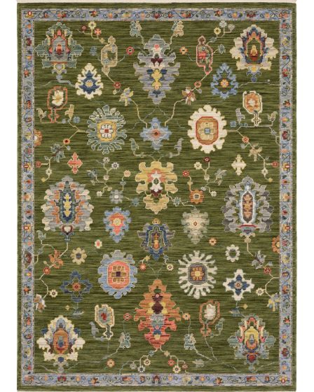 Lucca 2863E Green/Multi Area Rug