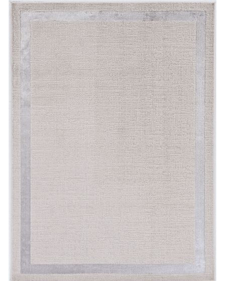 Luna 7129 Ivory/Silver Border Area Rug