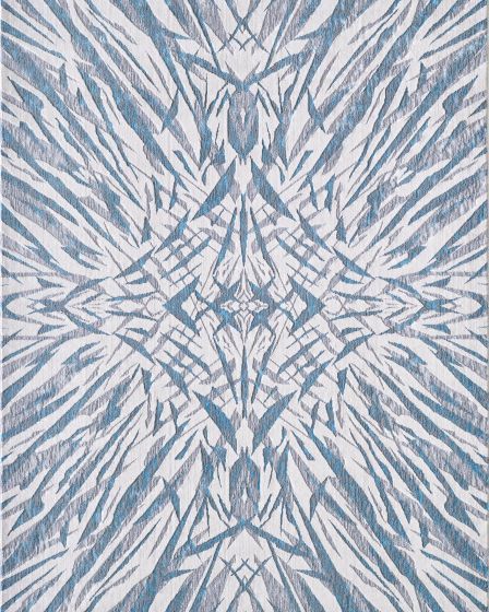 Luna Ivory/Blue Illusions Area Rug