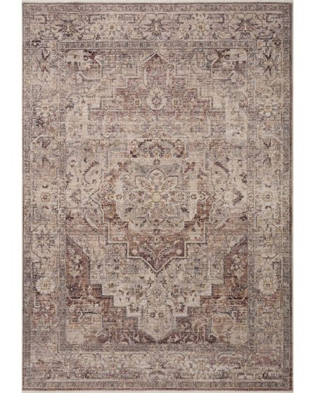 Lyra LYR-06 Berry/Stone Area Rug