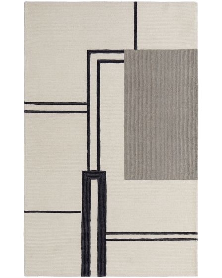 Maguire 8899F Ivory/Gray/Black Area Rug